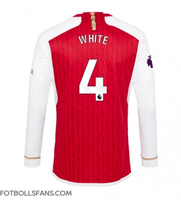 Arsenal Benjamin White #4 Replika Hemmatröja 2023-24 Långärmad